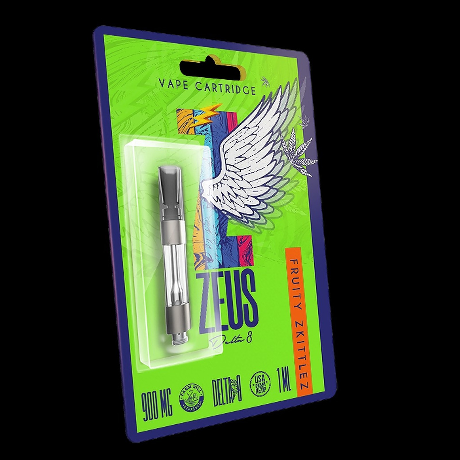 Zeus Delta 8 Cartridge Fruity Zkittles - 900mg